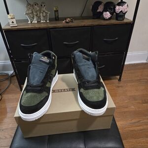 GREATS St. James Mid Lace Up Sneakers